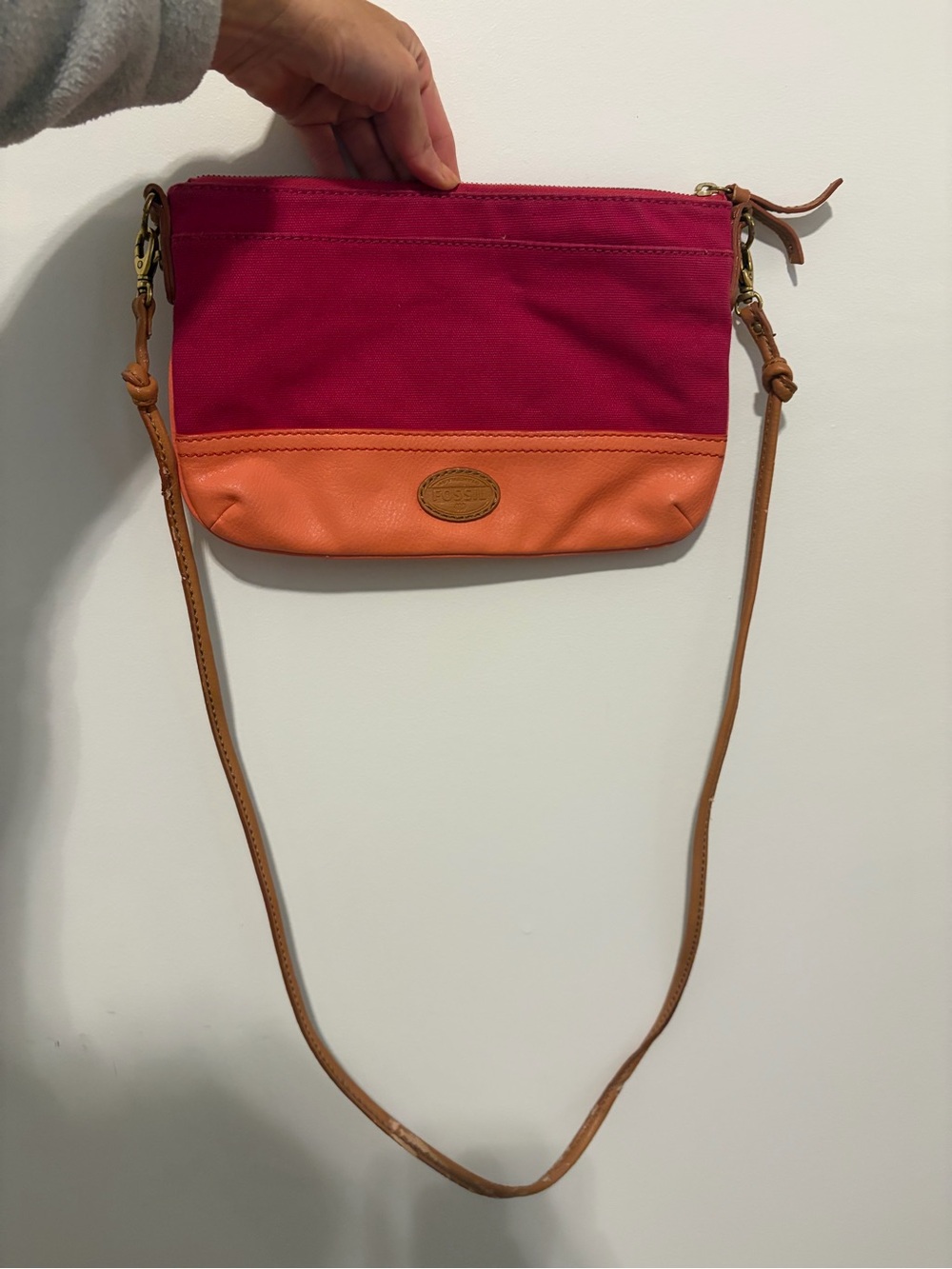 Fossil Two-Tone Crossbody